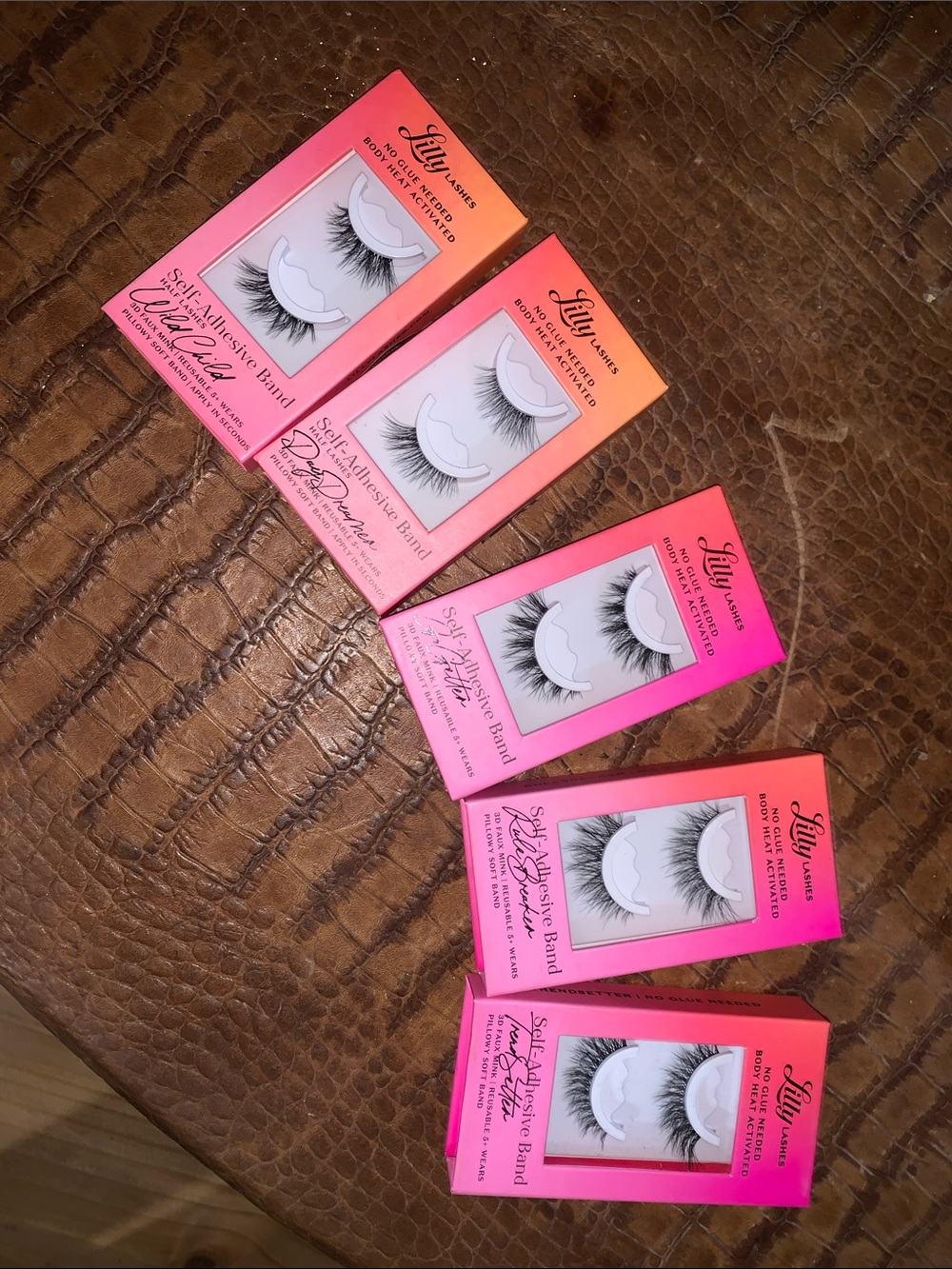 Lilly Lashes Self-Adhesive False Lashes Bundle - Hot Pink Packaging